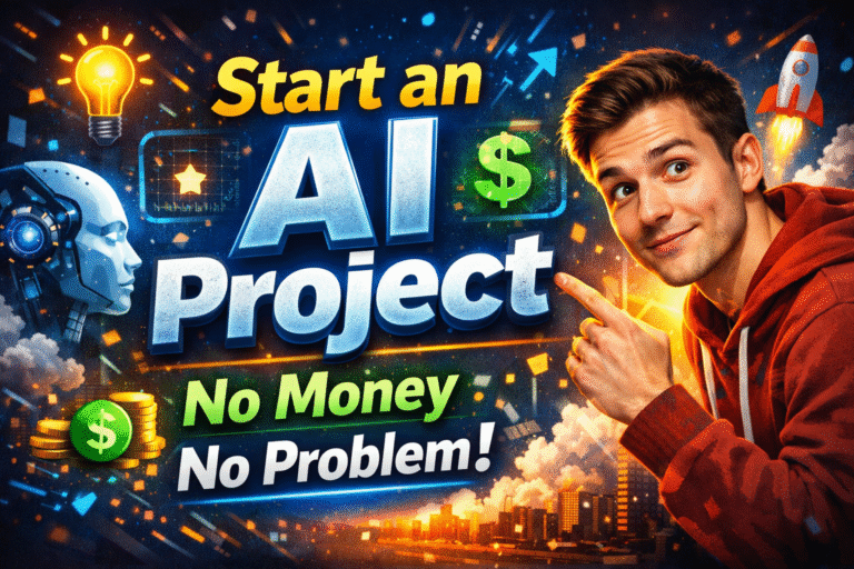 Starting an AI project with zero capital is not a dream anymore — it’s a strategy. You don’t need investors, expensive software, or a technical degree. What you really need is clarity, free tools, and focused execution.