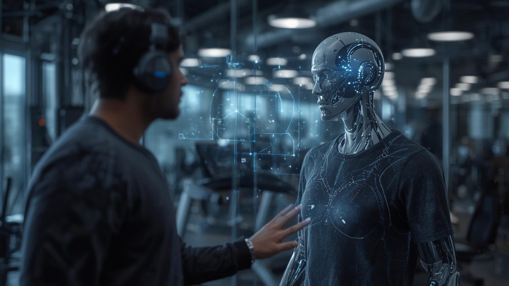 AI fitness coach with camera tracking