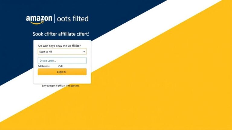 Amazon affiliate login