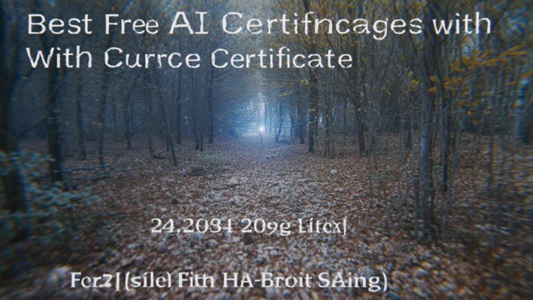 Best Free AI Courses with Certificates