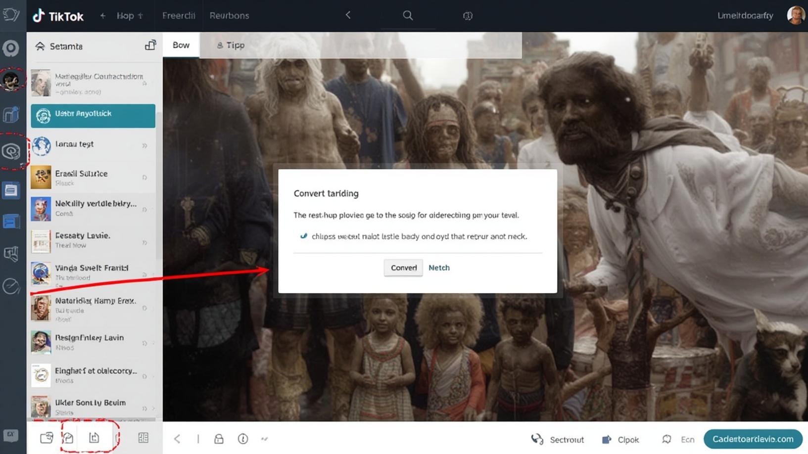Convert text to video for TikTok
