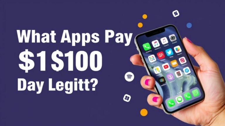 What apps pay $100 a day legit?